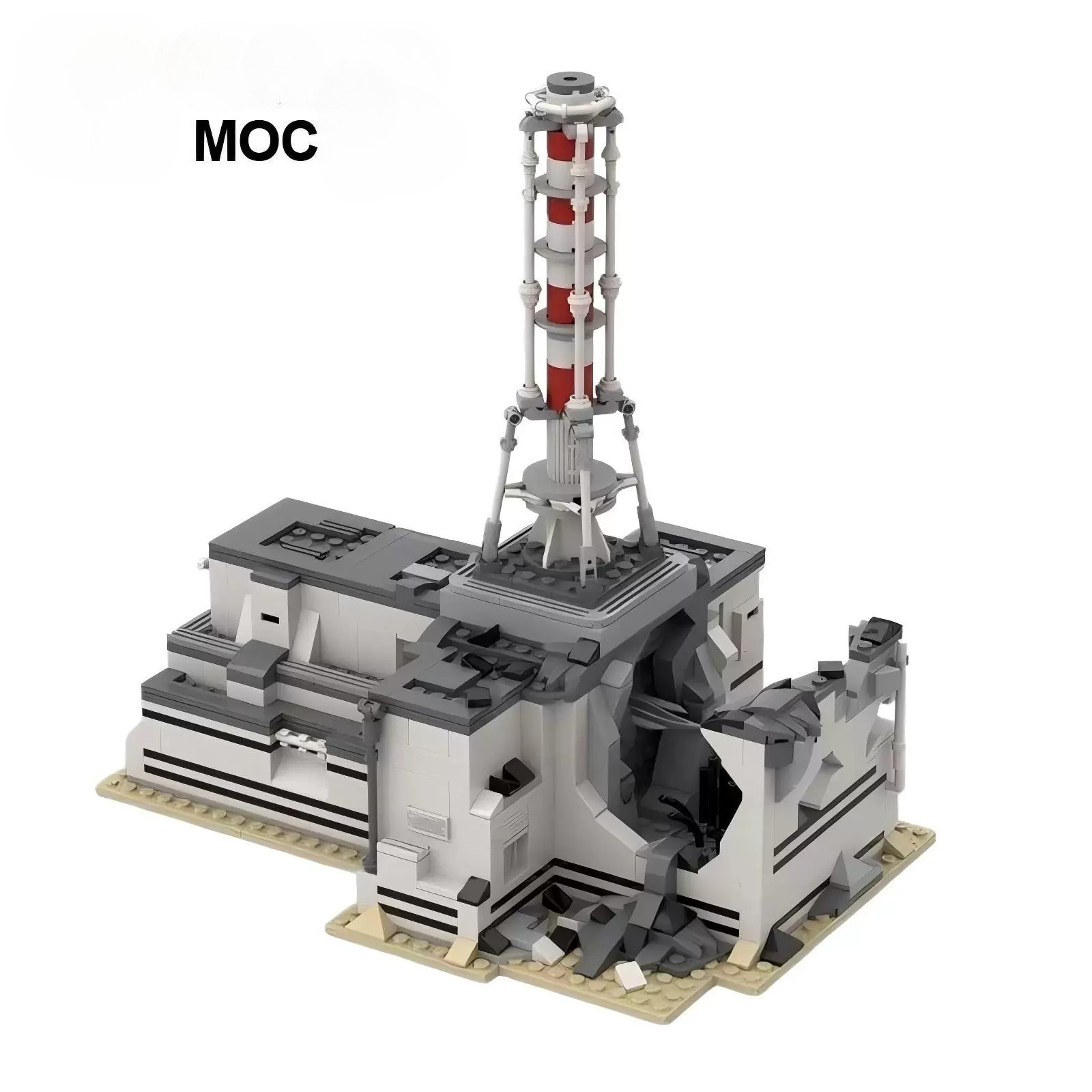 Renewable Energy Lego - MOC 1986 Architektura Czarnobylska Elektrownia Atomowa