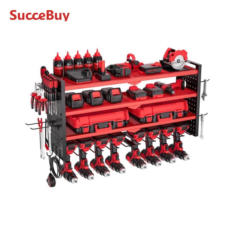 Energy Storage Rack - SucceBuy 4-poziomowy organizer na narzędzia ręczne,