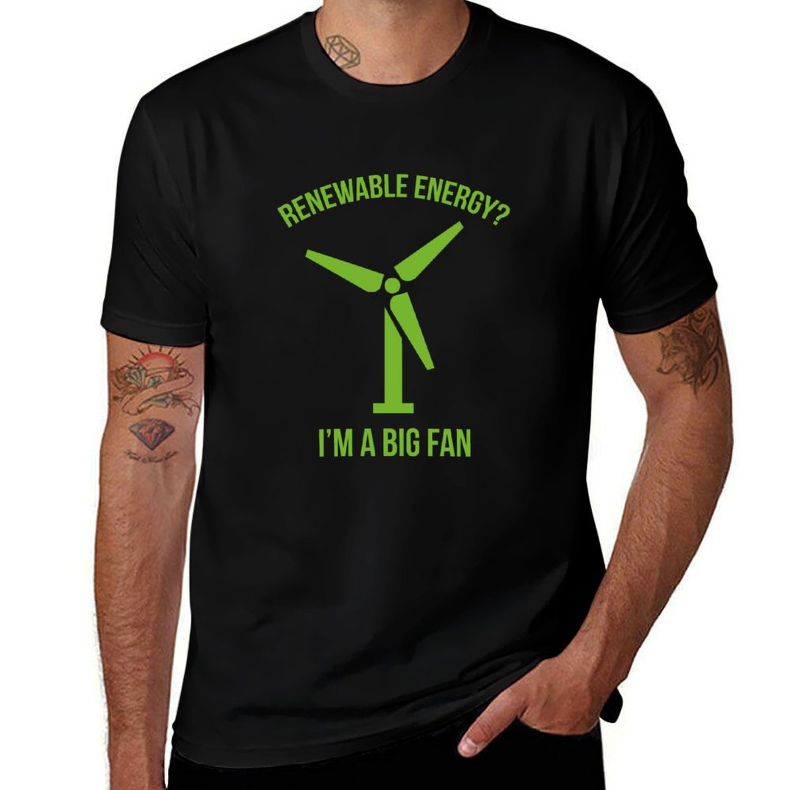 Renewable Energy In China - Koszulka z grafiką retro o tematyce