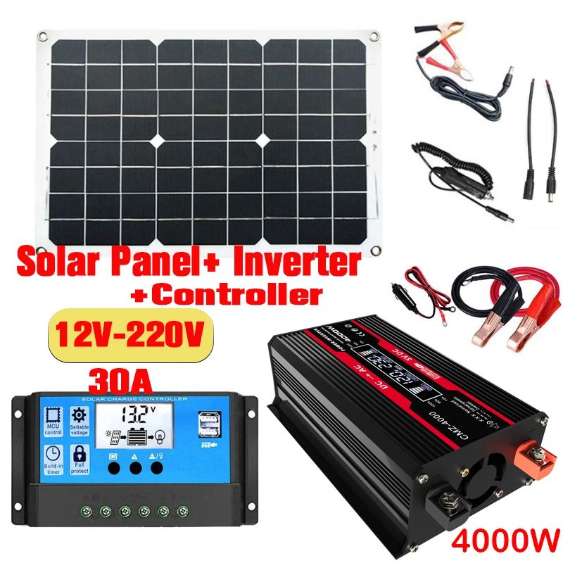 Renewable Energy Kit - System paneli słonecznych 110V/220V Panel słoneczny
