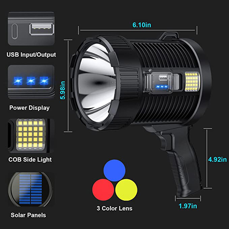 Latarka XHP90 Ultra Bright LED – Renewable Energy Source recenzja i cena