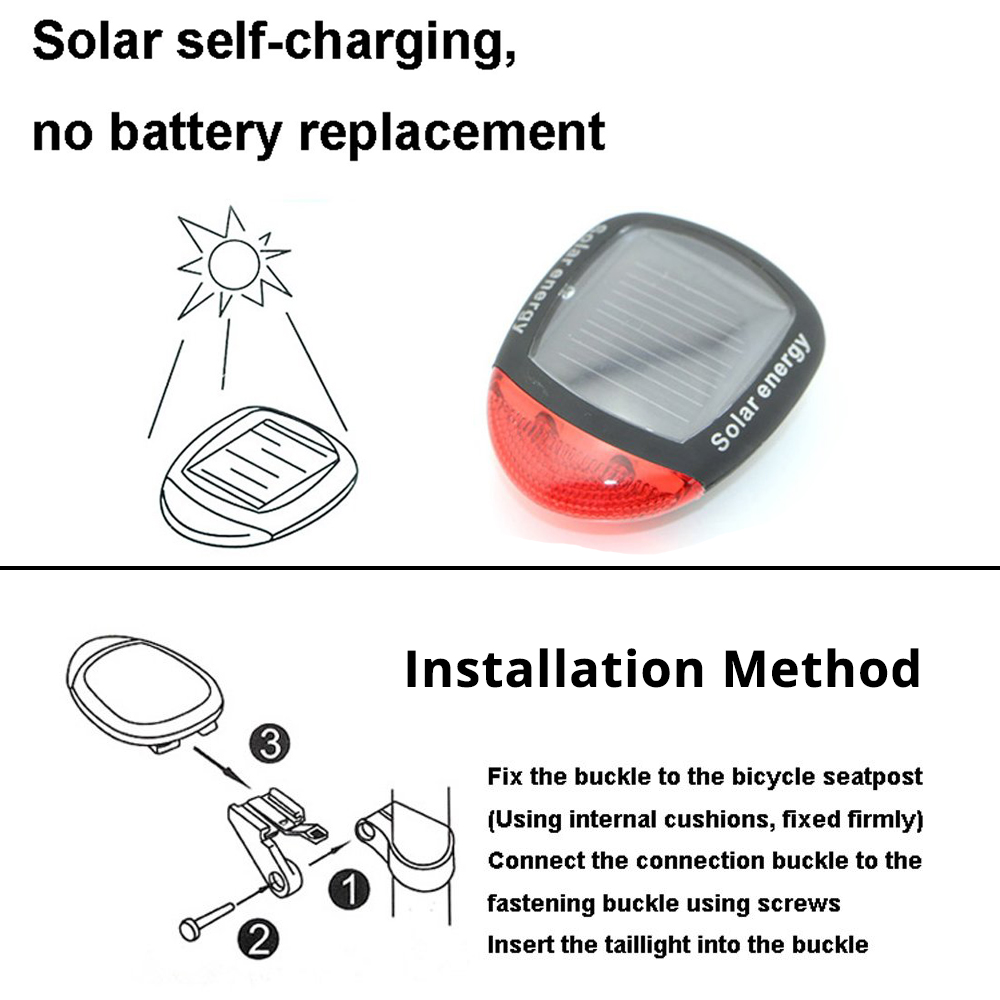 2 LED Red Bike oświetlenie sol – Renewable Energy Source recenzja i cena